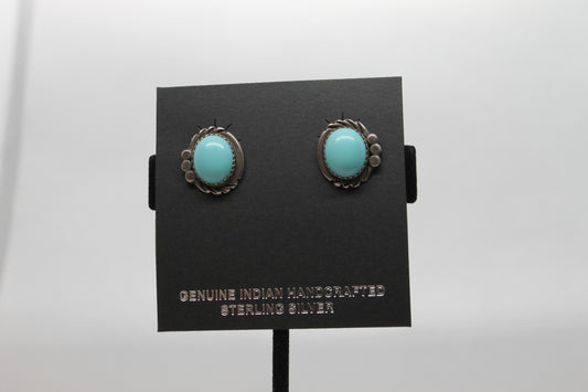 Turquoise stud earrings