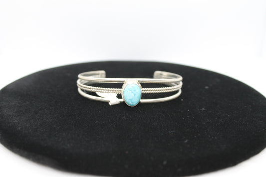 Sterling silver turquoise bracelet