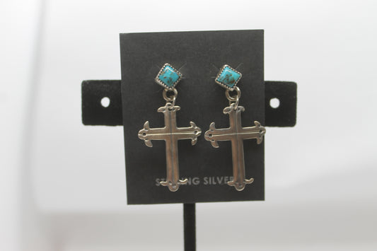 Navajo cross earrings