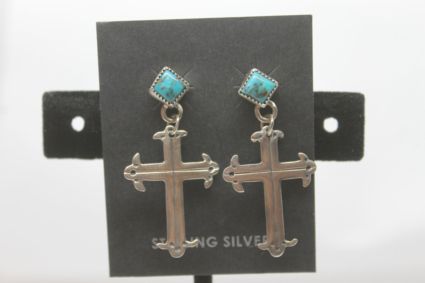 Navajo cross earrings