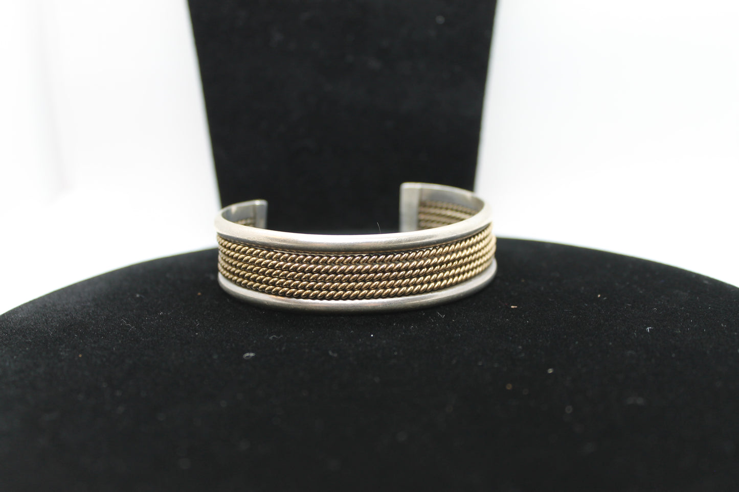 12kt gold and sterling silver bracelet