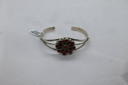 Coral cluster bracelet.