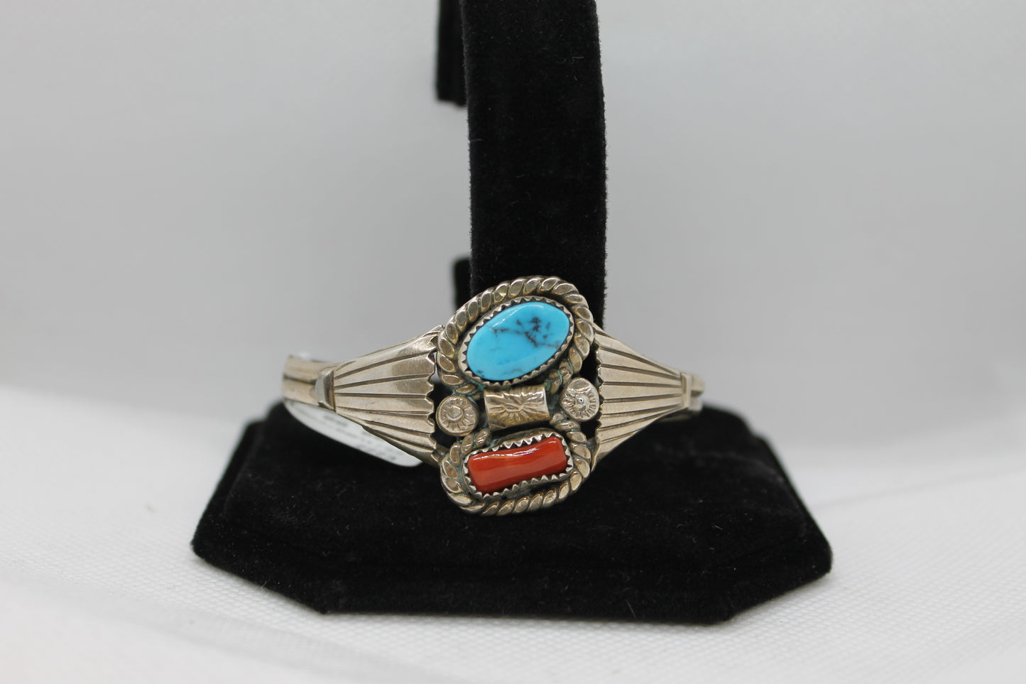 Turquoise coral bracelet