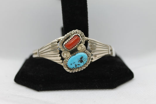 Coral turquoise bracelet