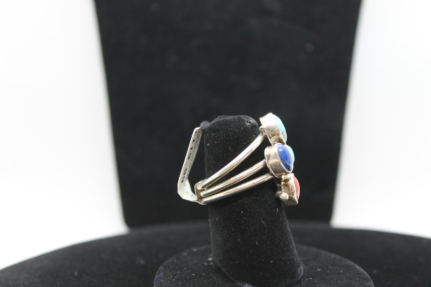 Sterling multi stone ring