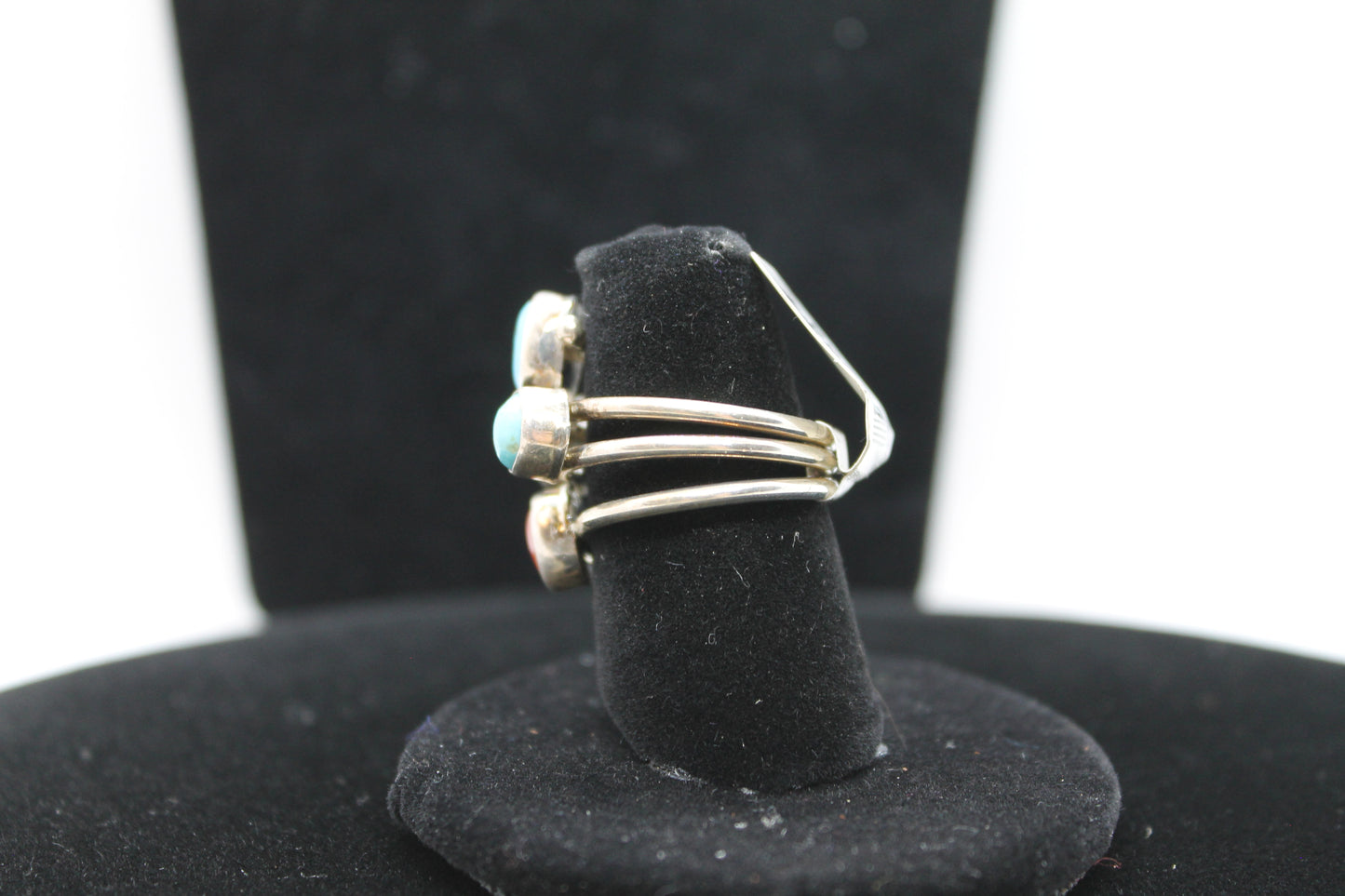 Sterling multi stone ring