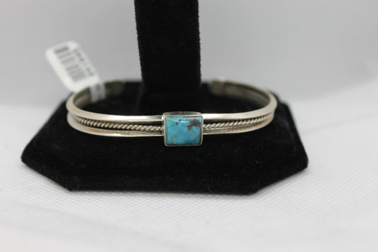 Turquoise silver bracelet