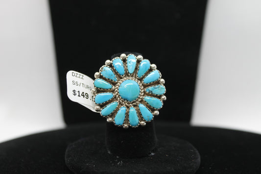 Sterling silver turquoise ring