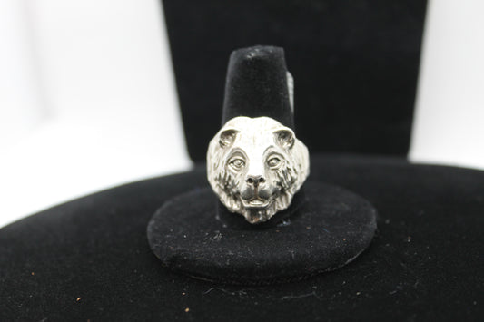 Sterling Silver bear ring