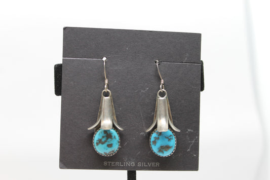 Silver blossom earrings