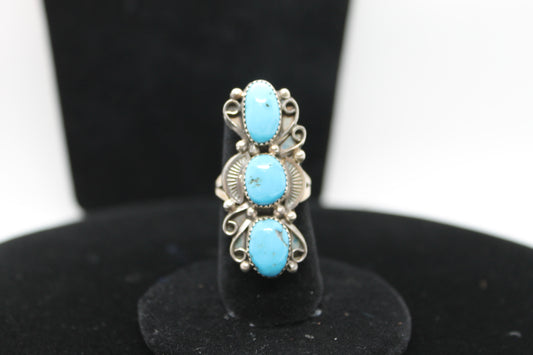 Sterling silver turquoise ring