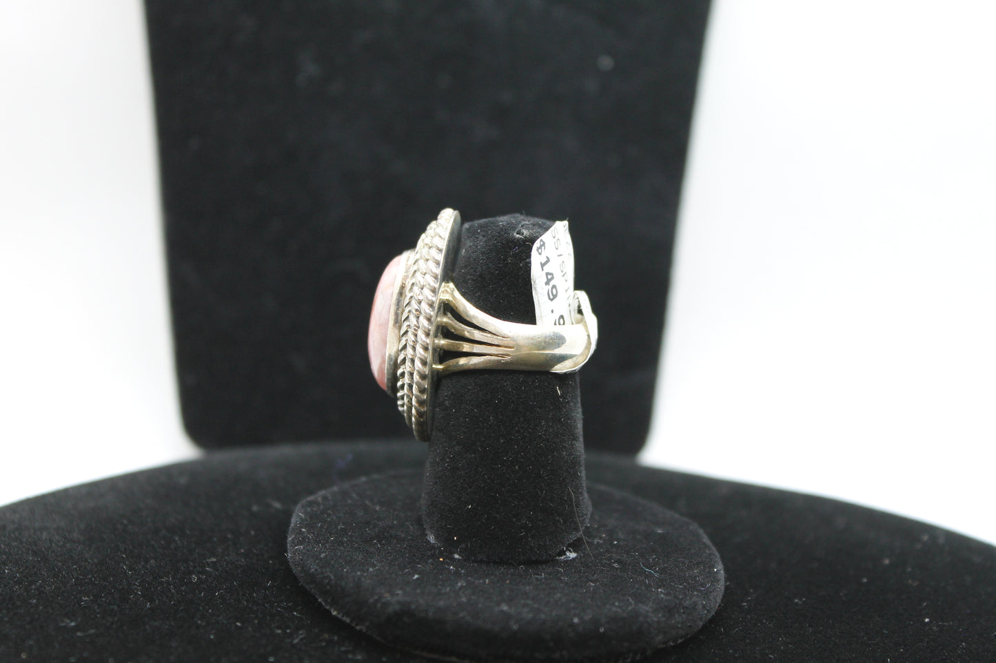 Sterling silver spiney oyster ring