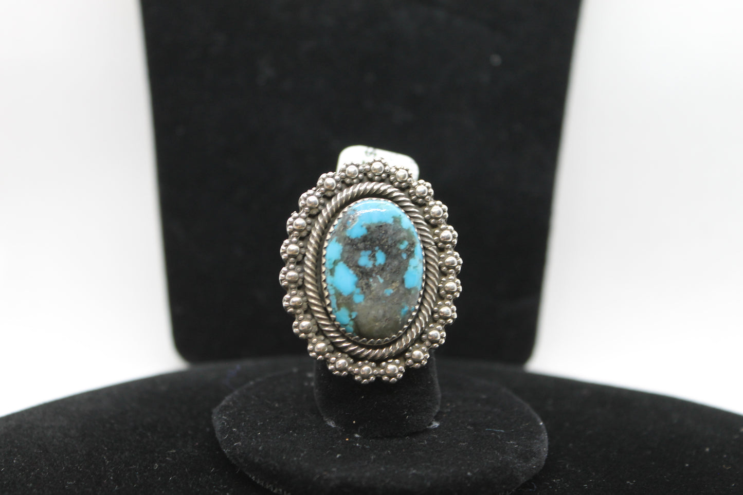 Sterling silver turquoise adjustable ring